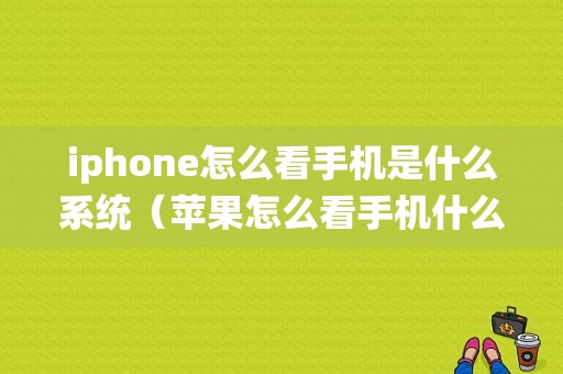 iphone怎么看手机是什么系统（苹果怎么看手机什么系统）