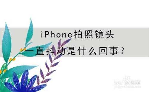 iphone手机拍照无法聚焦什么原因（苹果手机拍照不能聚焦画面会抖动）