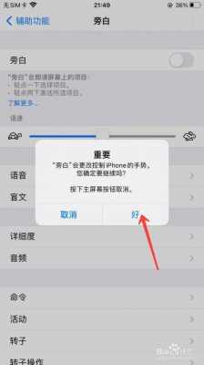 iphone手机打开旁白是什么（苹果手机打开旁白会咋样）