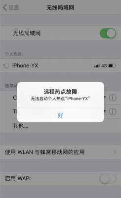 iphone手机无法共享热点什么原因（iphone手机无法共享热点什么原因造成的）