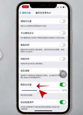 iphone手机降低白点设置有什么用（苹果手机降低白点默认是开启还是关闭）