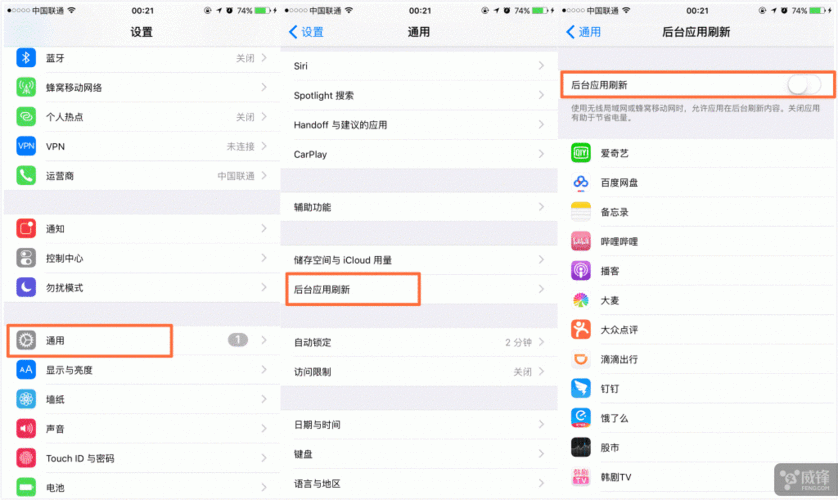 关于iphone手机后台应用刷新是什么意思的信息